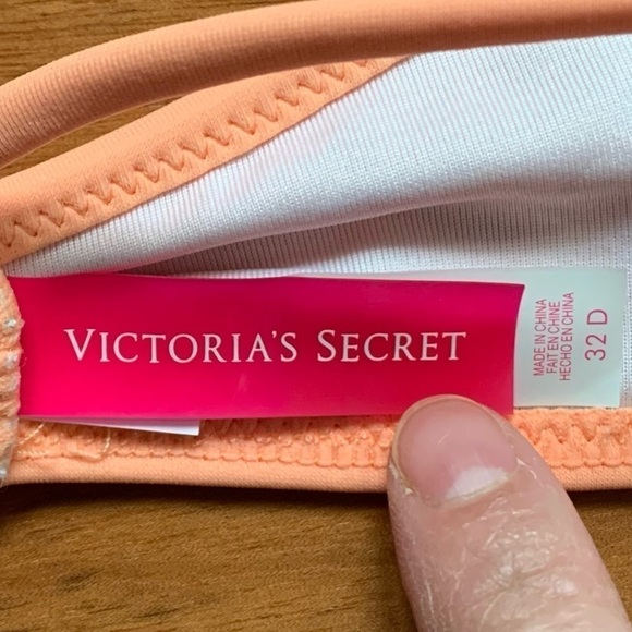 Victoria’s Secret neon/pastel orange bikini top - Picture 4 of 4